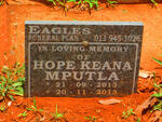 MPUTLA Hope Keana 2013-2013