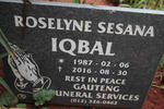 IQBAL Roselyne Sesana 1987-2016