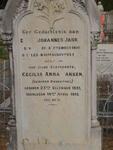 JANSEN Ernst Johannes 1828-1910 & Cecilia Anna SWANEPOEL 1831-1915