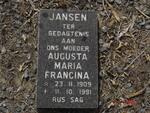 JANSEN Augusta Maria Francina 1909-1991