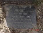 WICHT Hans Heinrich 1905-1990