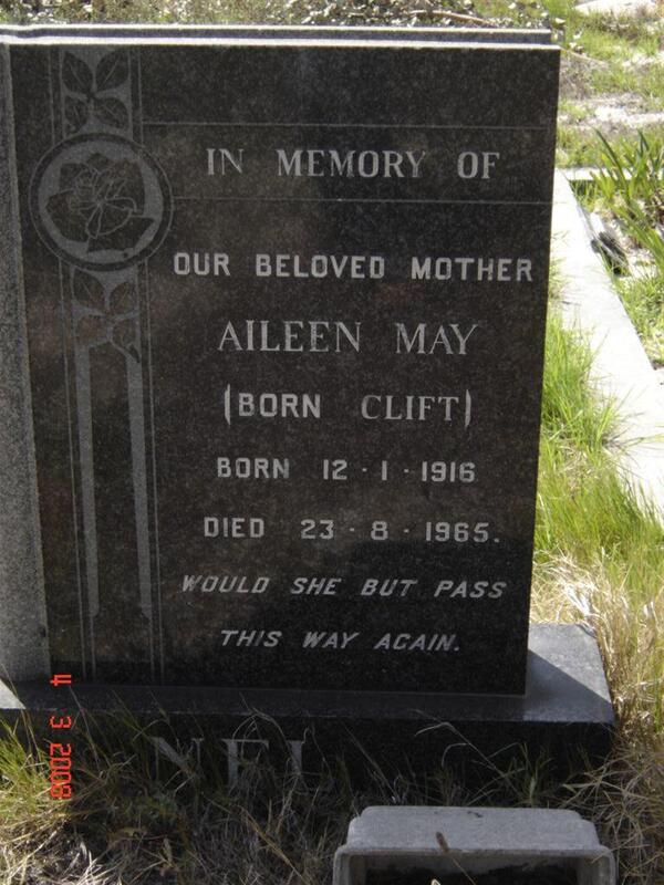 NEL Aileen May nee CLIFT 1916-1965