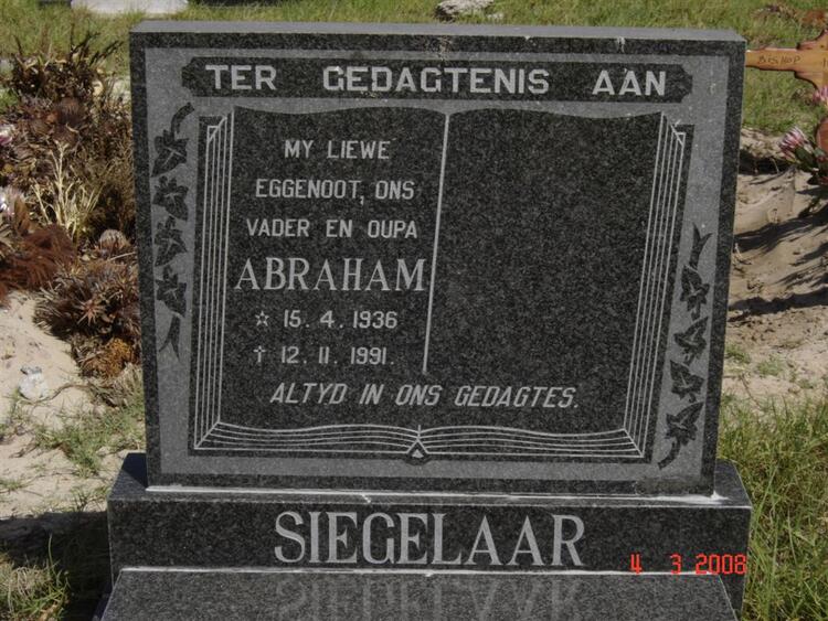 SIEGELAAR Abraham 1936-1991