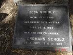 SCHOLTZ Erdmann 1903-1985 & Elsa -1968