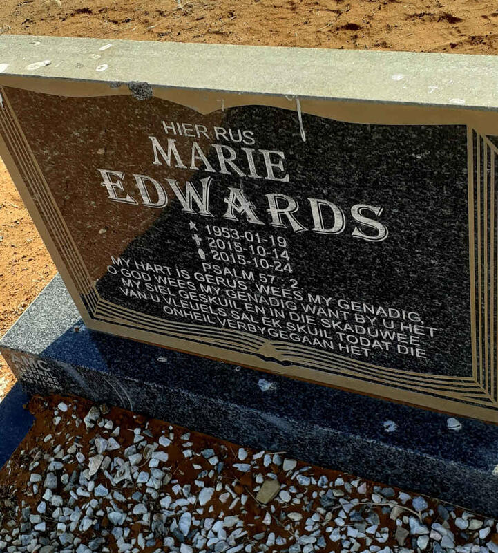 EDWARDS Marie 1953-2015