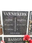 NIEKERK Jannie, van 1931-2016 & Martha 1931-