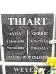THIART Gerrie 1924-2014 & Anita 1938-2013