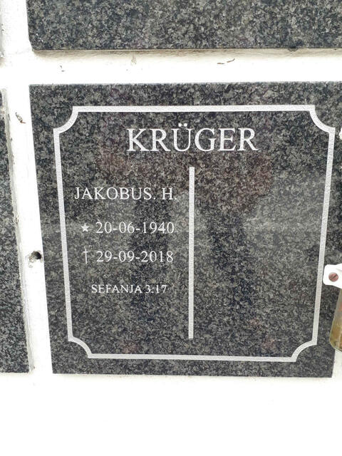 KRUGER Jakobus J. 1940-2018