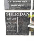 SHERIDAN Ronald Donovan 1951-2016