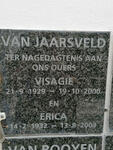 JAARSVELD Visagie, van 1929-2000 & Erica 1932-2003