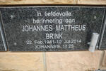 BRINK Johannes Mattheus 1941-2014