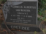 COETZEE Cornelis Albertus van Niekerk 1901-1989