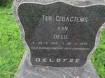 OELOFSE Oelie 1918-1972