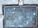 HENDERSON Margery Mary 1924-1996