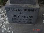 HEYNS Emily 1890-1980