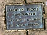 MacDONALD Marion Peggy 1907-1989