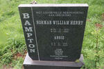 BAMPTON Norman William Henry 1932-1998 & Ansie 1935-2009