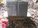 SAAYMAN Maryna 1954-2014