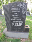 KEMP Martinus Gerhardus 1917-1978
