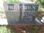 PRETORIUS Willie 1921-1992 & Corrie 1926-1983