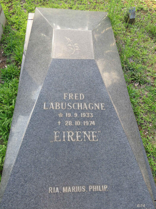 LABUSCHAGNE Fred 1933-1974 & Eirene