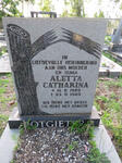POTGIETER Aletta Catharina 1929-1989