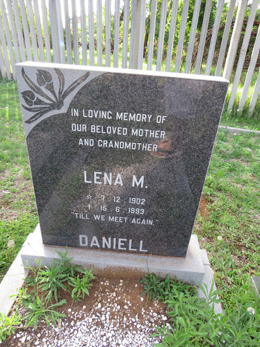 DANIELL Lena M. 1902-1993