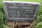 VENTER Hendrik G. 1907-1989 & Emmarentia P. MARX 1919-