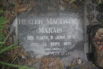MARAIS Hester Magdalena nee RAATH 1879-1970