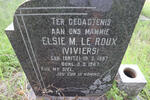 ROUX Elsie M., le voorheen VIVIERS nee BRITZ 1887-1967