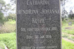 KOTZE Catharina Hendrina Johanna nee COETZER 1890-1956
