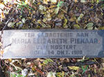 PIENAAR Maria Elizabeth nee MOSTERT -1918