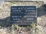 OLPINSKI Jozef A.M. 1892-1980 & Jadwiga TRZECINSKA 1897-1982 :: BERGE Henri L.M. & Krystyna M. 1921-1992