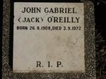 O'REILLY John Gabriel 1908-1972