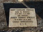 O'REILLY James Thomas 1903-1950 & Mary Caroline DE REUCK 1909-1982