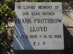LLOYD Frank Prothrow 1906-1996