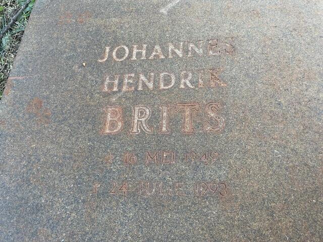 BRITS Johannes Hendrik 1949-1993