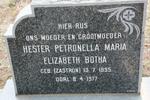 BOTHA Hester Petronella Maria Elizabeth nee ZASTRON 1895-1977