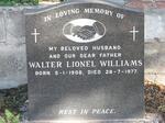 WILLIAMS Walter Lionel 1908-1977