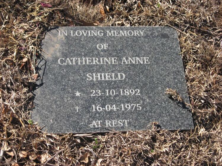SHIELD Catherine Anne 1892-1975