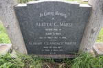WHITE Albert Clarence 1877-1964 & Aletta C. 1888-1948