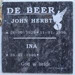 BEER John Herbt, de 1929-1996 & Ina 1940-