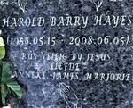 HAYES Harold Barry 1958-2008
