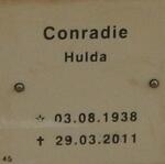 CONRADIE Hulda 1938-2011
