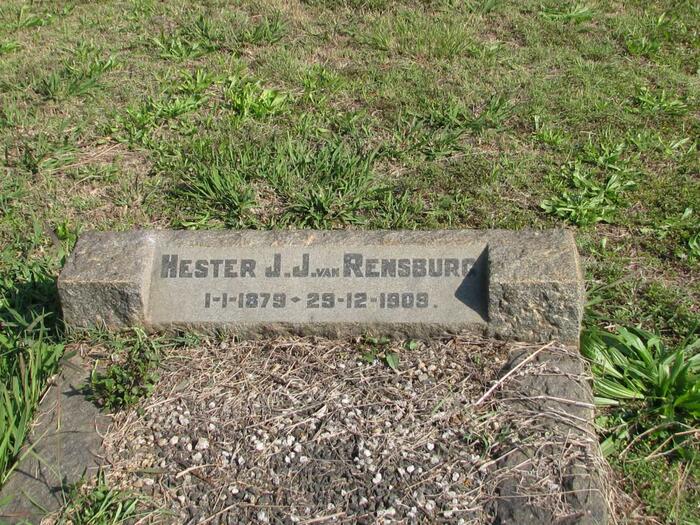 RENSBURG Hester J.J., van 1879-1909