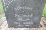 CAMPBELL John 1873-1936 & Mary 1872-1960