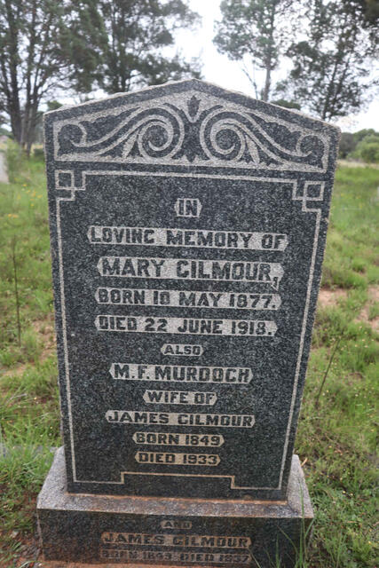 GILMOUR James 1849-1937 & M.F. MURDOCH 1849-1933 :: GILMOUR Mary 1877-1918