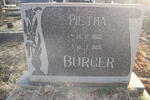 BURGER Pietha 1903-1955
