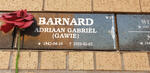BARNARD Adriaan Gabriel 1942-2020