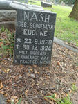 NASH Eugene nee SCHOEMAN 1920-1984